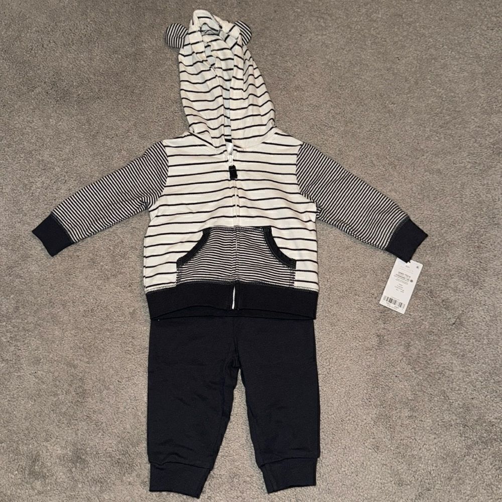 CARTERS 6 Month 2 Piece  Jogger + Hoodie Set